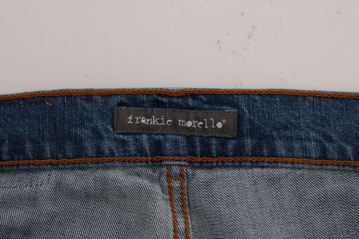 Frankie Morello Svelte Italian Denim - Синие джинсы узкого кроя