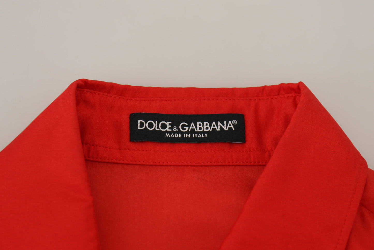 Dolce &amp; Gabbana Polo elegante a maniche lunghe con colletto in seta