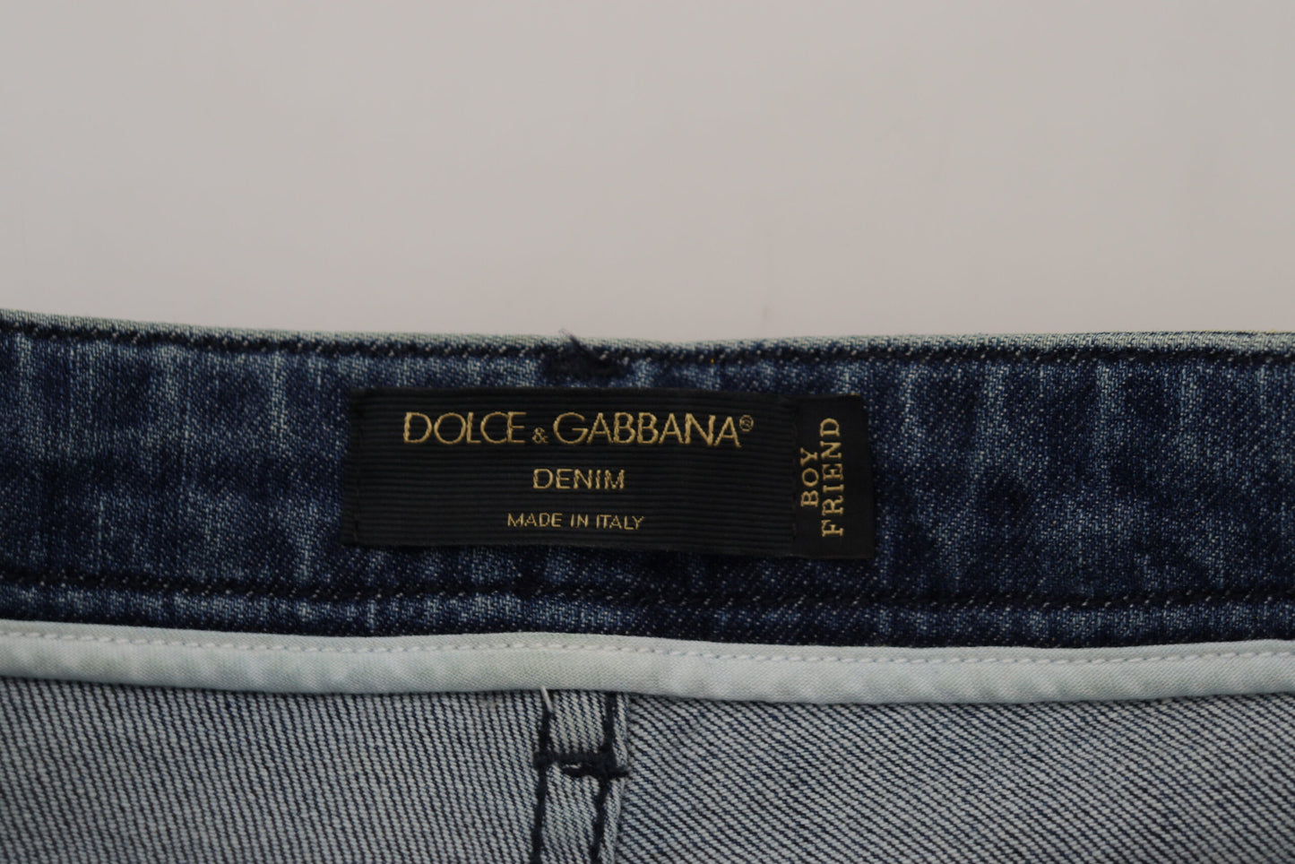 Jeans dritti a vita alta Dolce &amp; Gabbana Chic in giallo vibrante