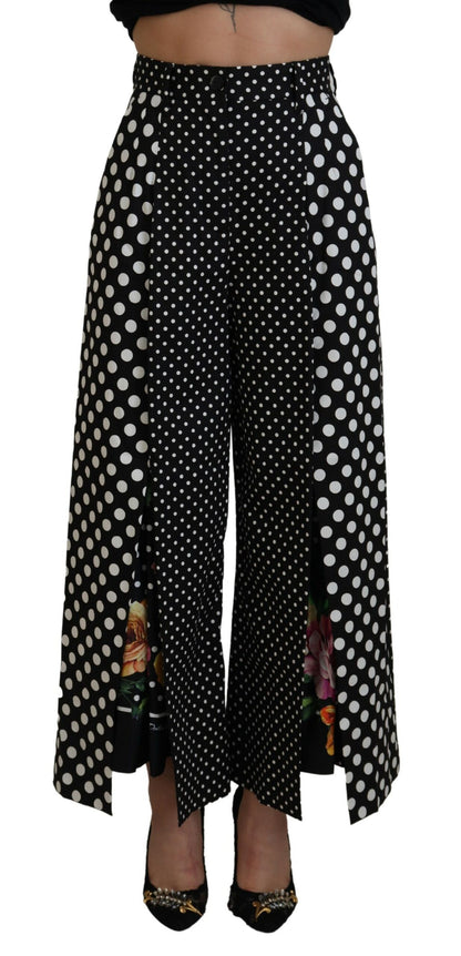 Pantaloni eleganti a pois a vita alta di Dolce &amp; Gabbana