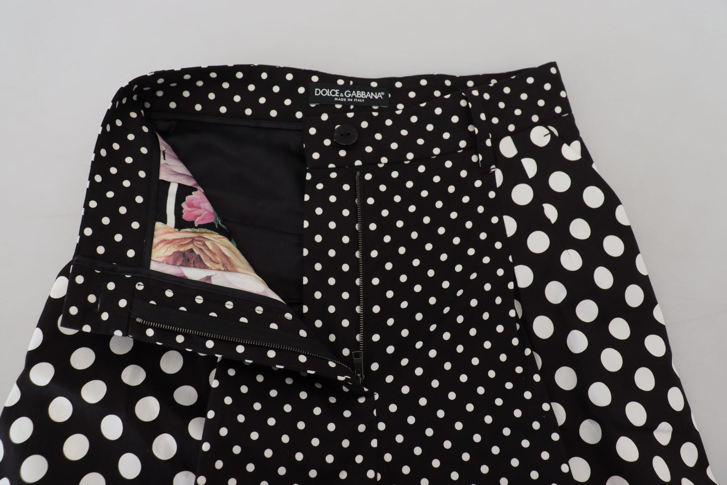 Pantaloni eleganti a pois a vita alta di Dolce &amp; Gabbana