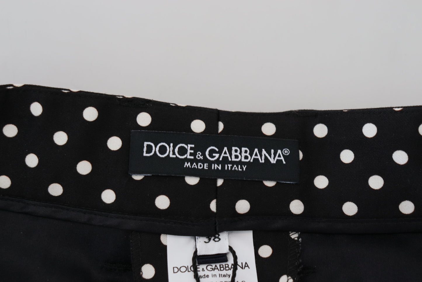 Pantaloni eleganti a pois a vita alta di Dolce &amp; Gabbana