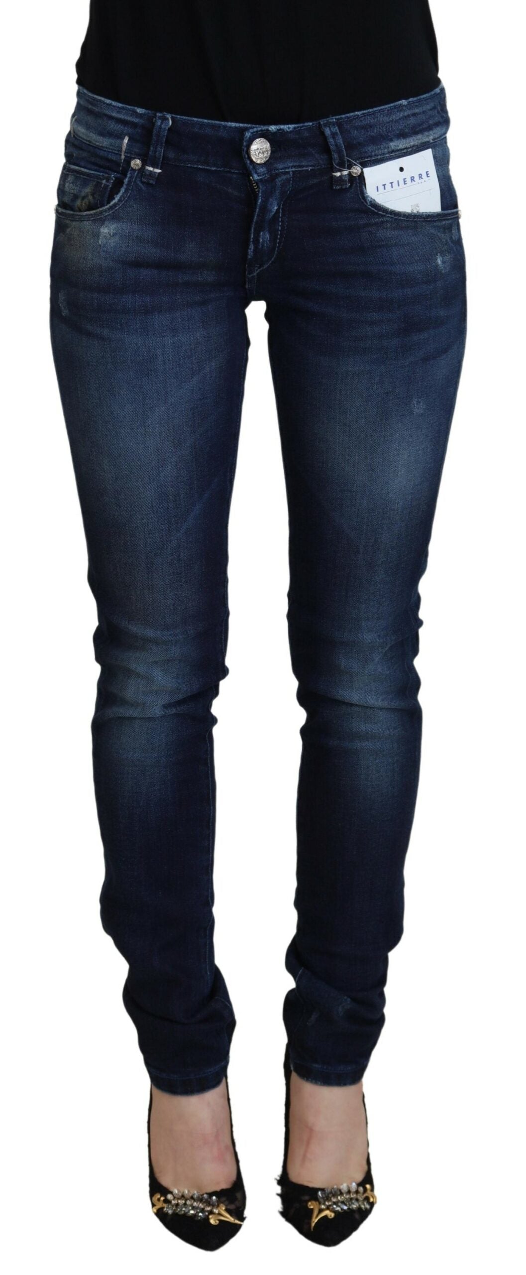 Pantaloni in denim skinny a vita bassa Acht Chic