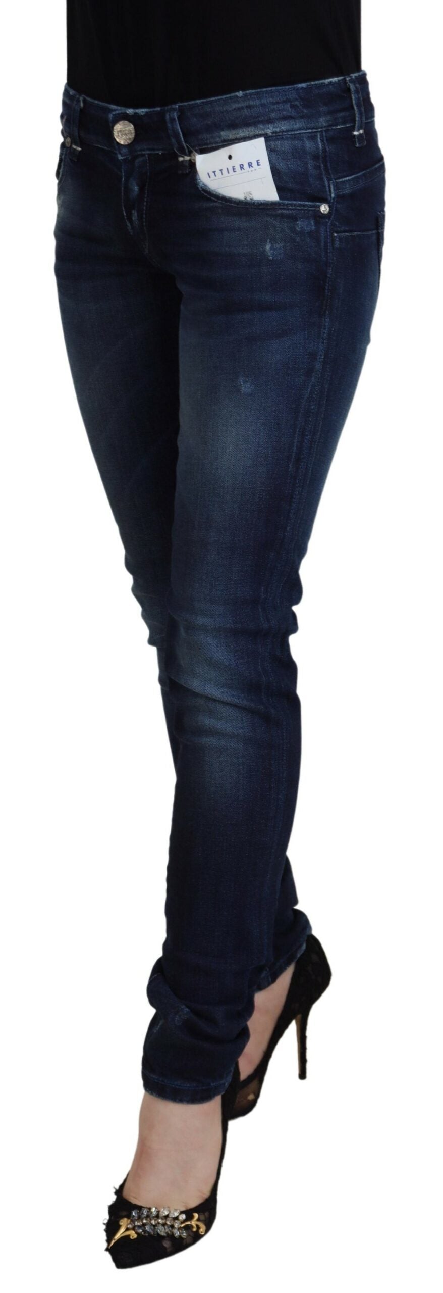 Pantaloni in denim skinny a vita bassa Acht Chic