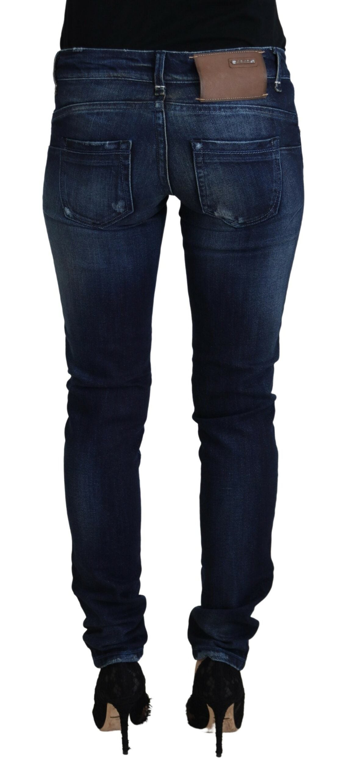 Pantaloni in denim skinny a vita bassa Acht Chic