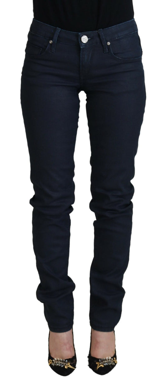 Jeans skinny Acht Chic a vita bassa in blu