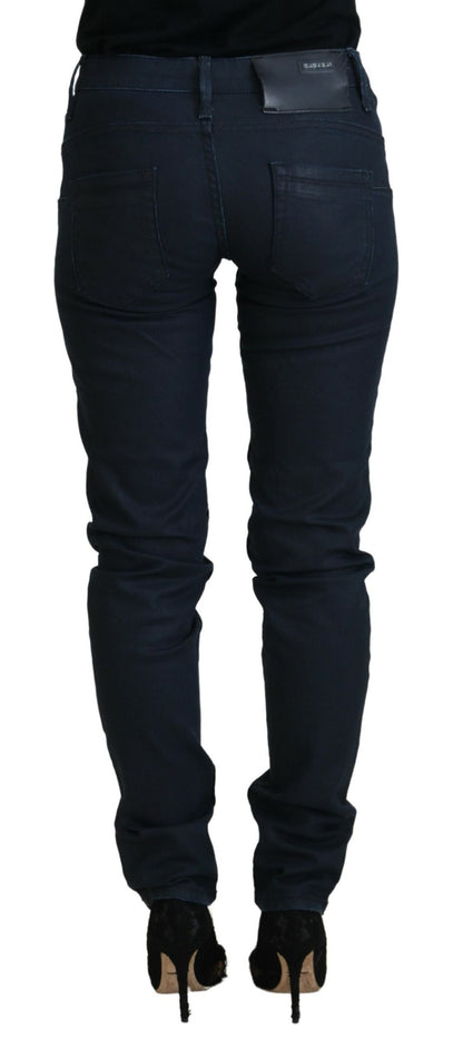 Jeans skinny Acht Chic a vita bassa in blu