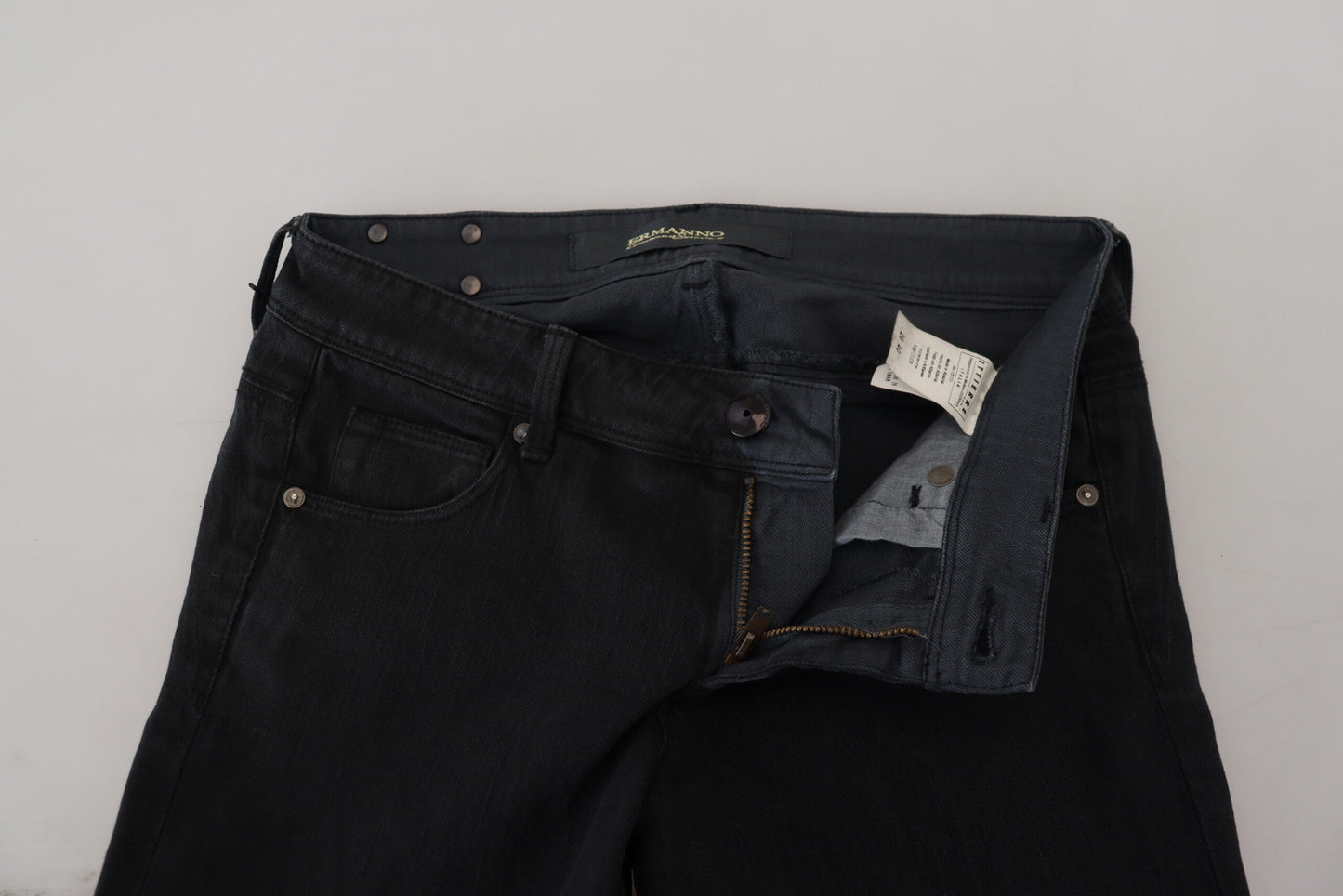 Ermanno Scervino Jeans skinny neri chic a vita bassa