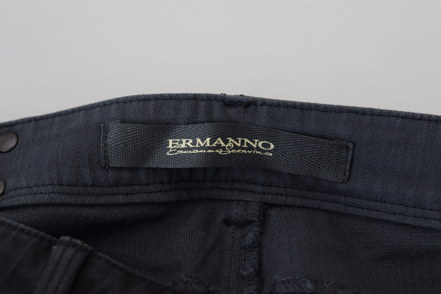 Ermanno Scervino Шикарные черные джинсы скинни с низкой талией