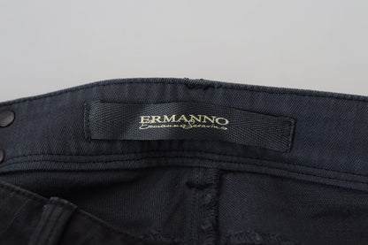 Ermanno Scervino Шикарные черные джинсы скинни с низкой талией