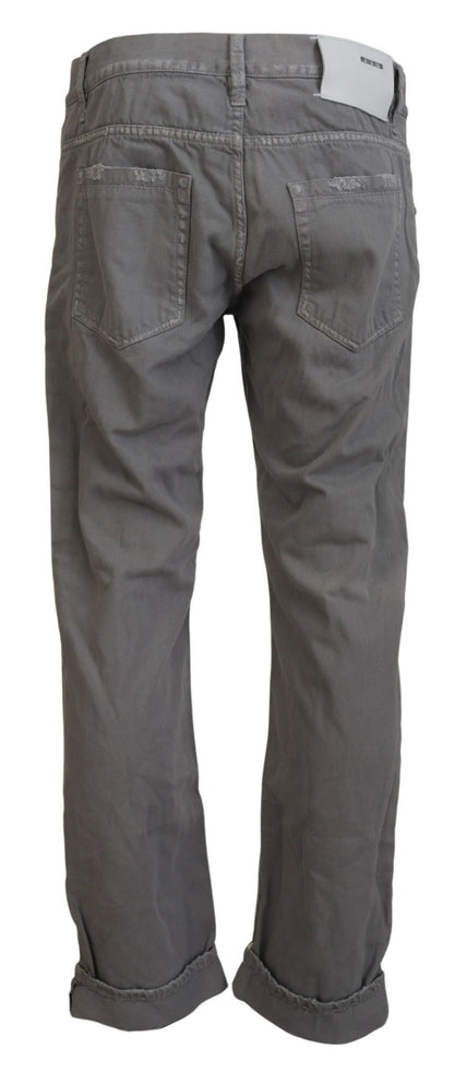 Jeans Acht eleganti e regolari in denim grigio