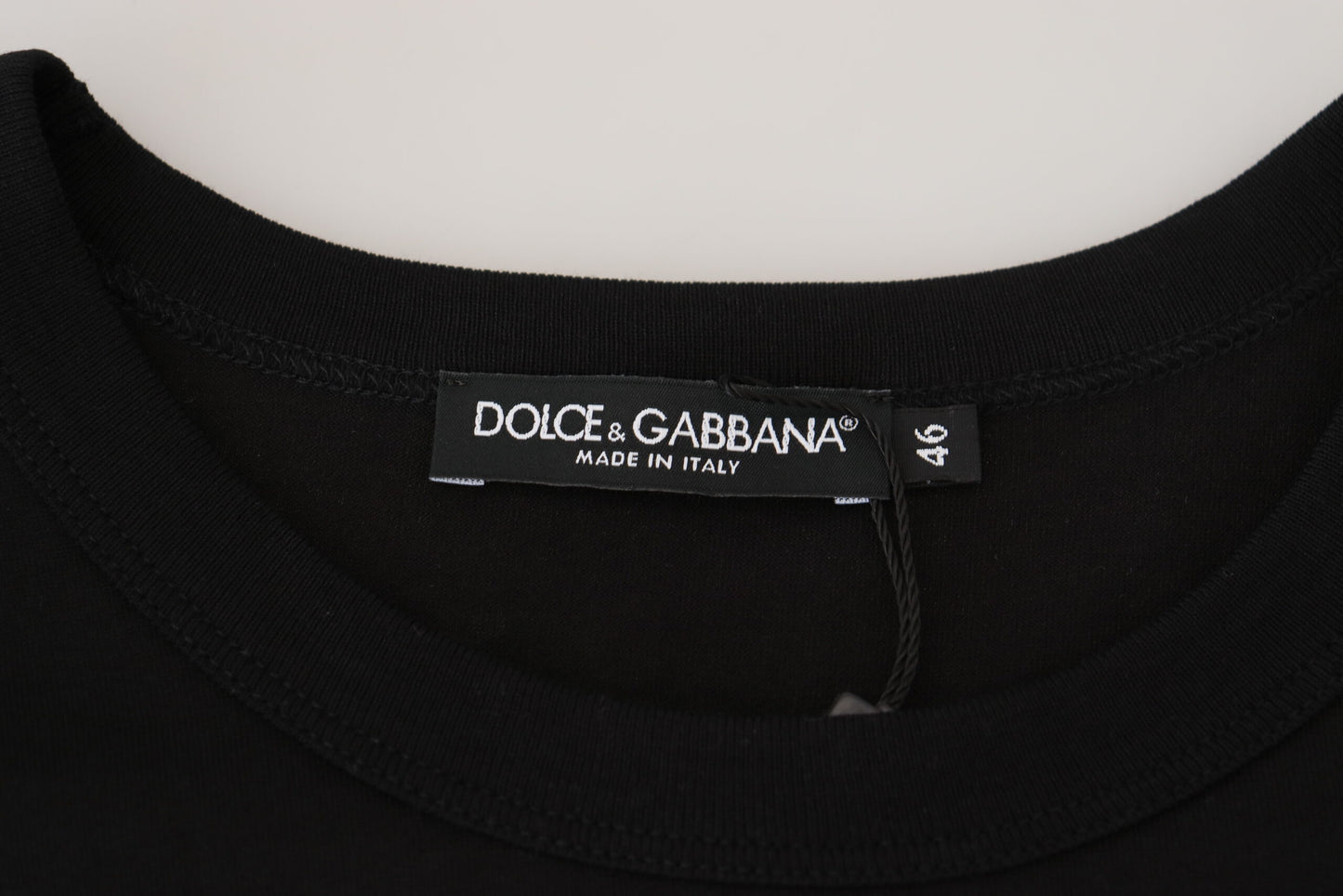 Черная хлопковая футболка Dolce &amp; Gabbana Chic для современного мужчины