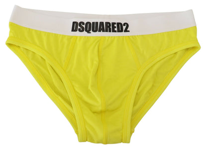 Dsquared² Шикарные желтые мужские трусы из модала стрейч