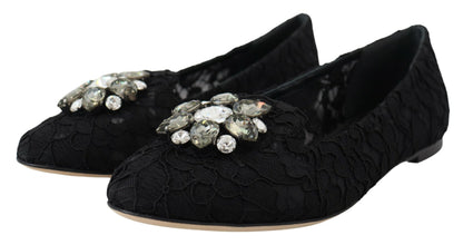 Dolce &amp; Gabbana Scarpe Vally piatte eleganti in pizzo floreale