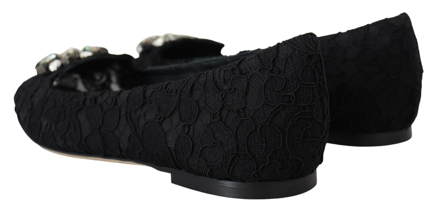 Dolce &amp; Gabbana Scarpe Vally piatte eleganti in pizzo floreale