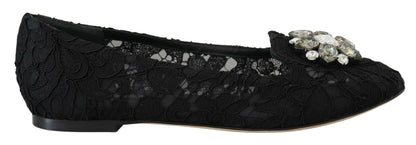 Dolce &amp; Gabbana Scarpe Vally piatte eleganti in pizzo floreale