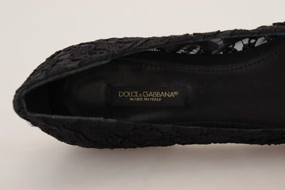 Dolce &amp; Gabbana Scarpe Vally piatte eleganti in pizzo floreale