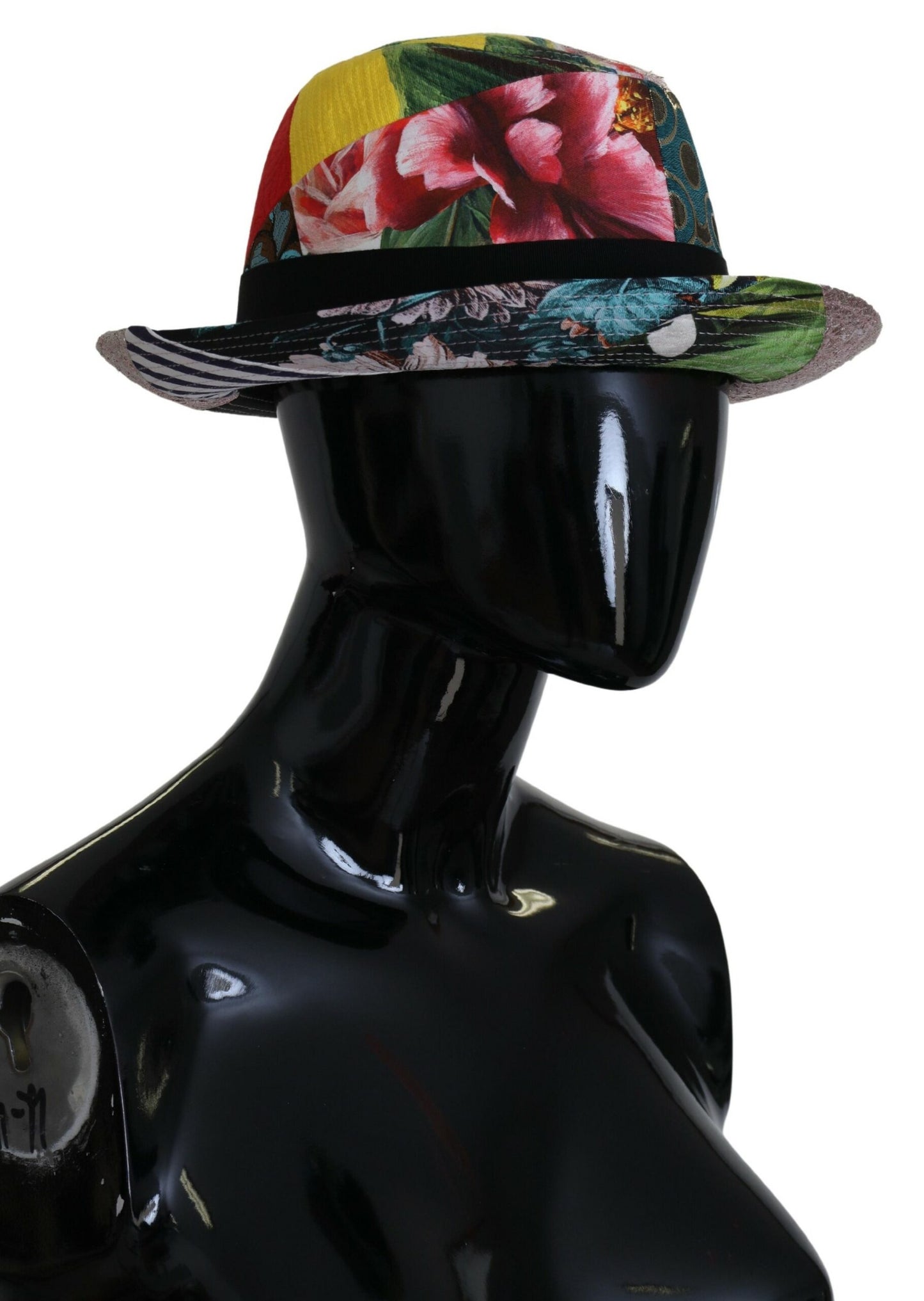 Dolce &amp; Gabbana Cappellino Fedora multicolore eclettico chic