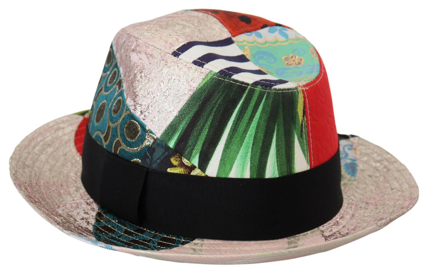 Dolce &amp; Gabbana Cappellino Fedora multicolore eclettico chic