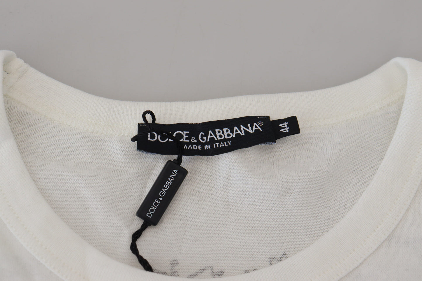 Dolce &amp; Gabbana T-shirt elegante con corona floreale