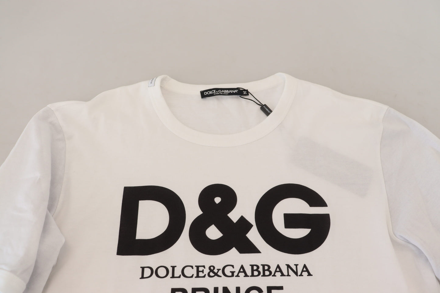 Dolce &amp; Gabbana Элегантный белый хлопковый пуловер-свитер