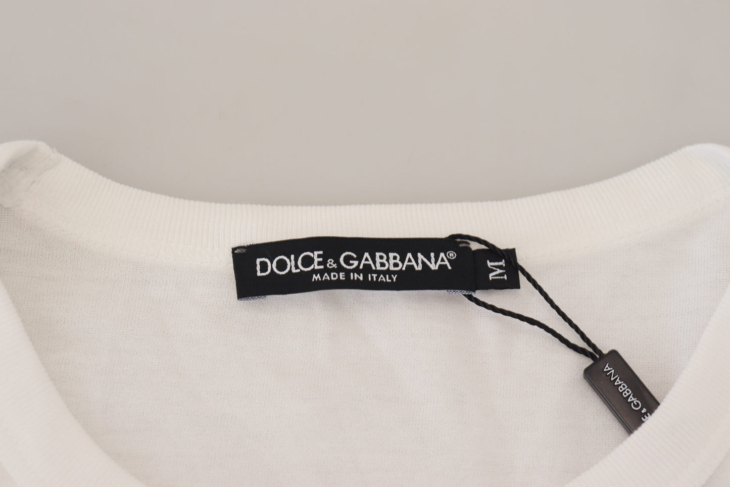 Dolce &amp; Gabbana Элегантный белый хлопковый пуловер-свитер