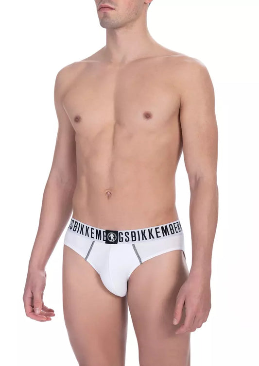 Slip uomo cotone bianco Bikkembergs