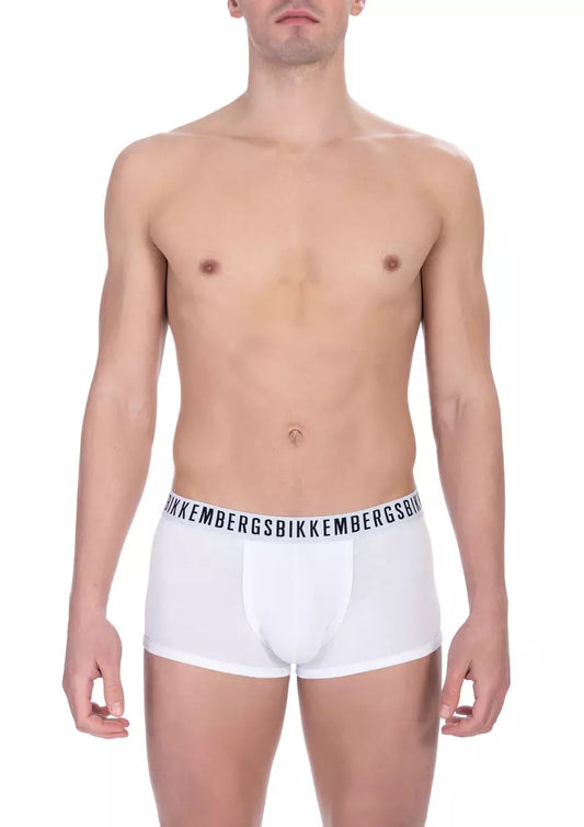 Bikkembergs Sleek White Trunk Bi-Pack для мужчин