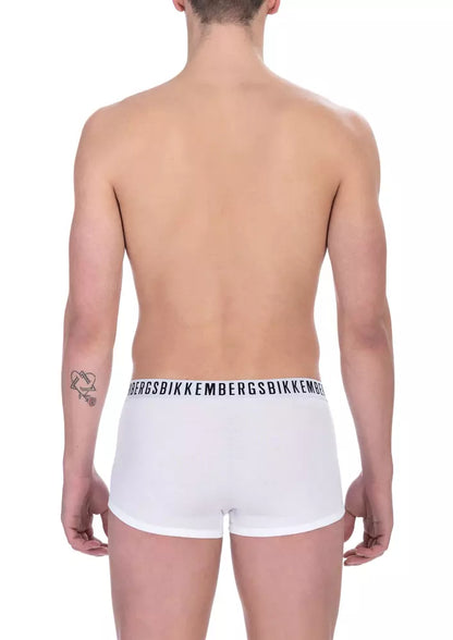 Bikkembergs Sleek White Trunk Bi-Pack для мужчин