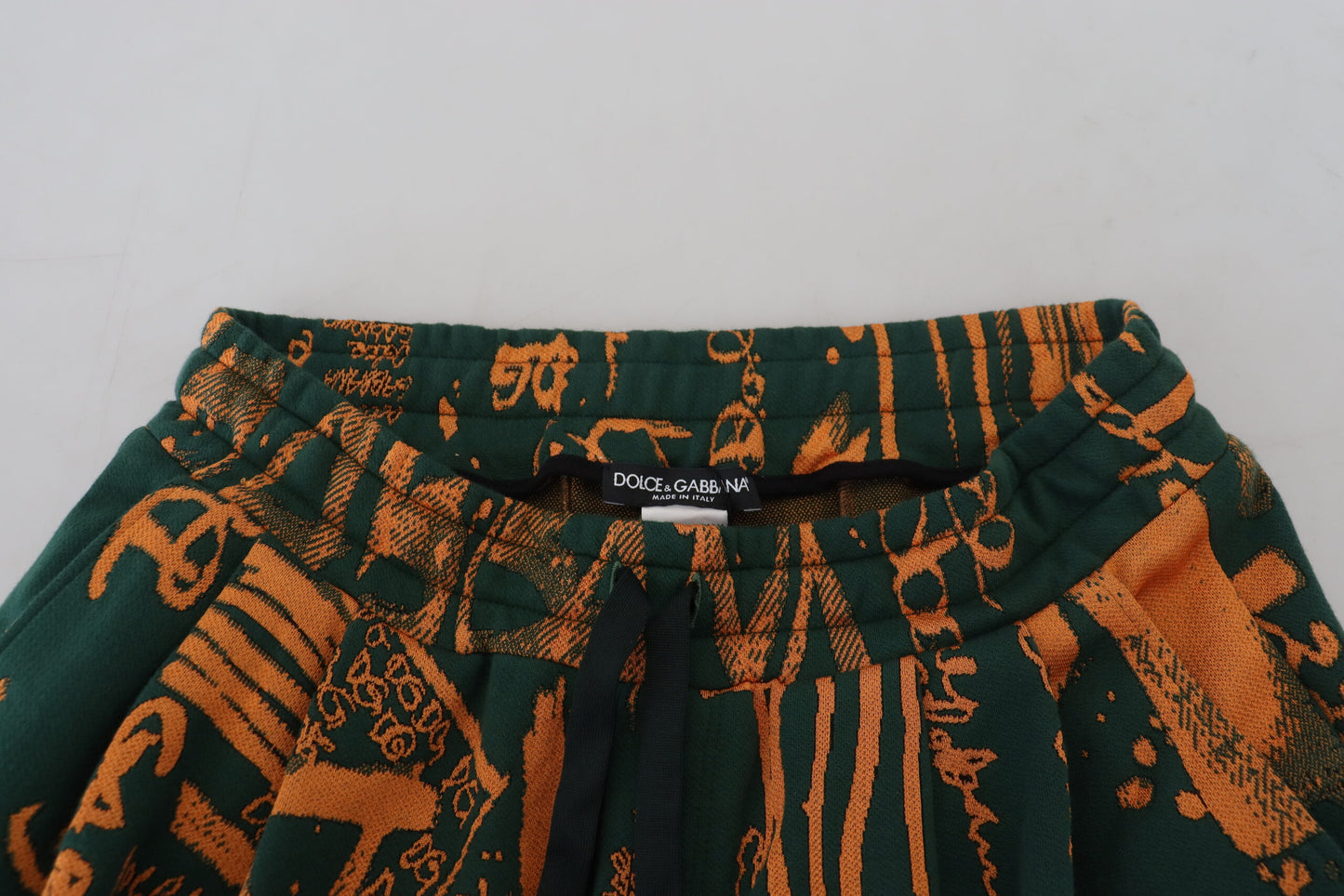 Pantaloni cargo jogger in misto seta multicolore Dolce &amp; Gabbana