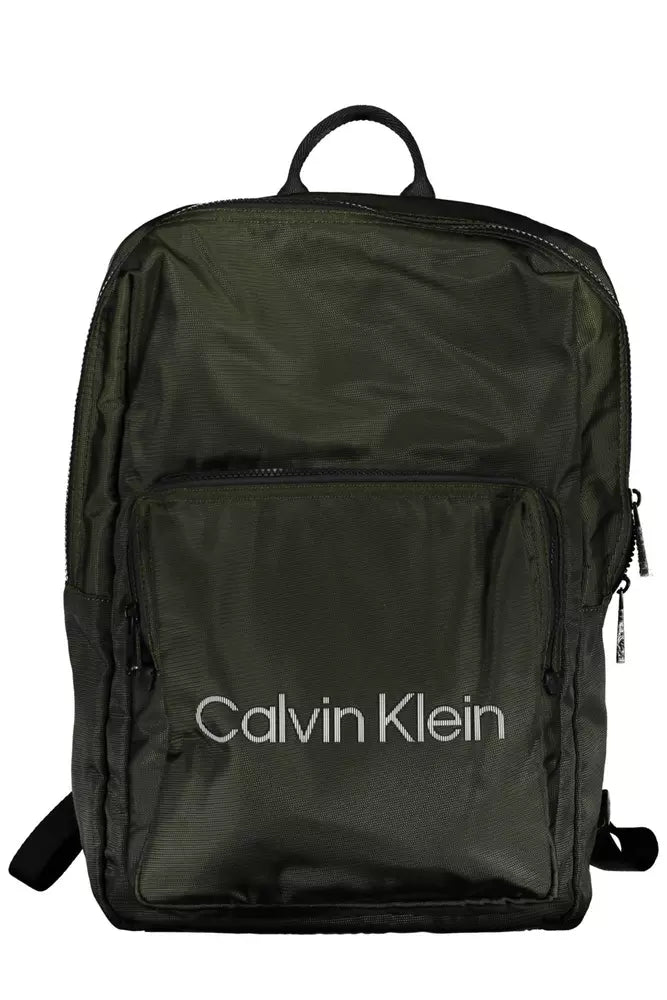 Calvin Klein Green Polyester Men Backpack