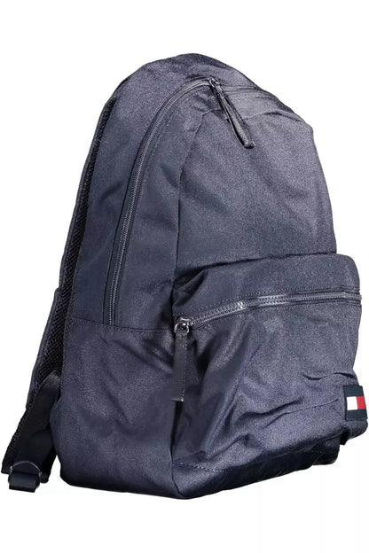 Tommy Hilfiger Blue Polyester Men Backpack