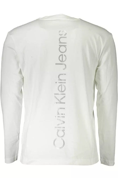 Calvin Klein White Cotton Men T-Shirt