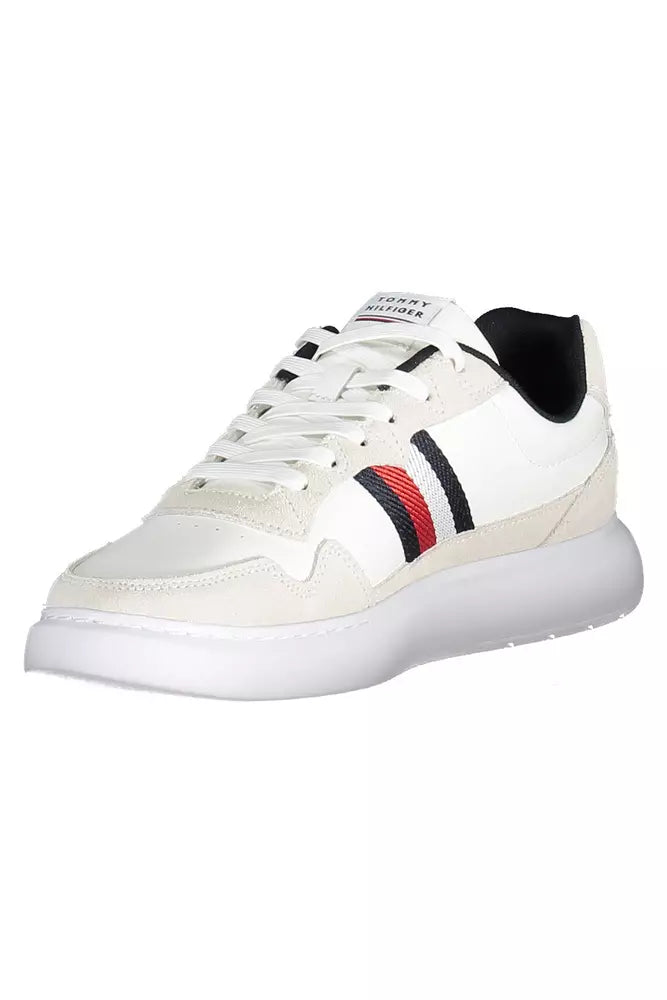 Tommy Hilfiger White Leather Men Sneaker