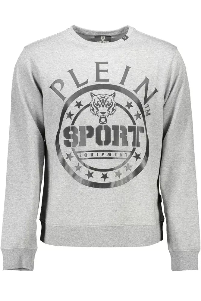 Plein Sport Sleek Серая толстовка с длинными рукавами