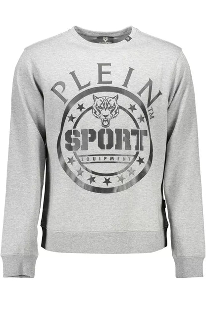 Plein Sport Sleek Серая толстовка с длинными рукавами