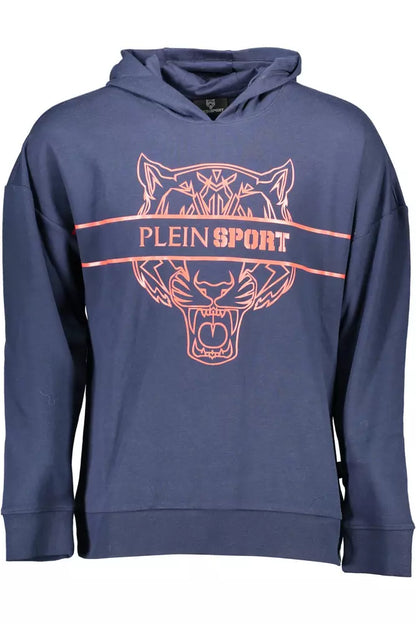 Синяя толстовка с капюшоном Plein Sport Athletic Chic