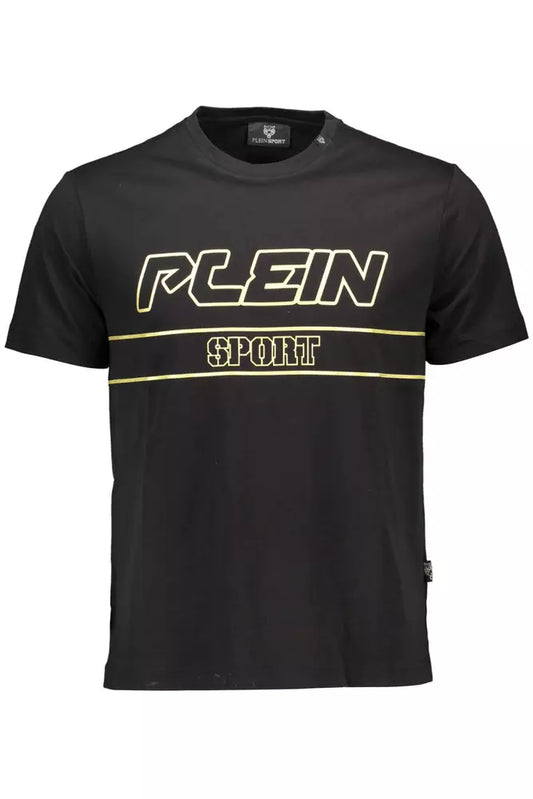 T-shirt da uomo in cotone nero Plein Sport