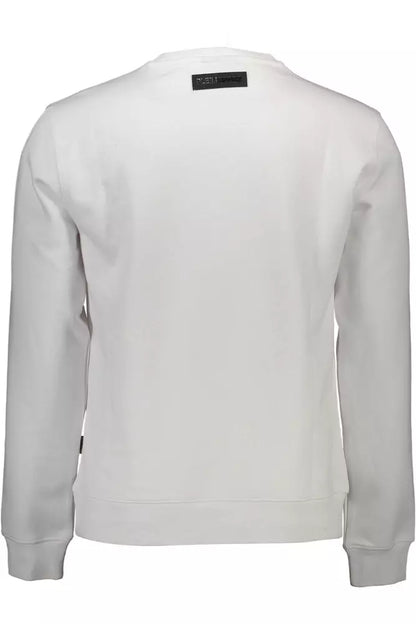 Plein Sport Sleek White свитшот с рисунком для мужчин