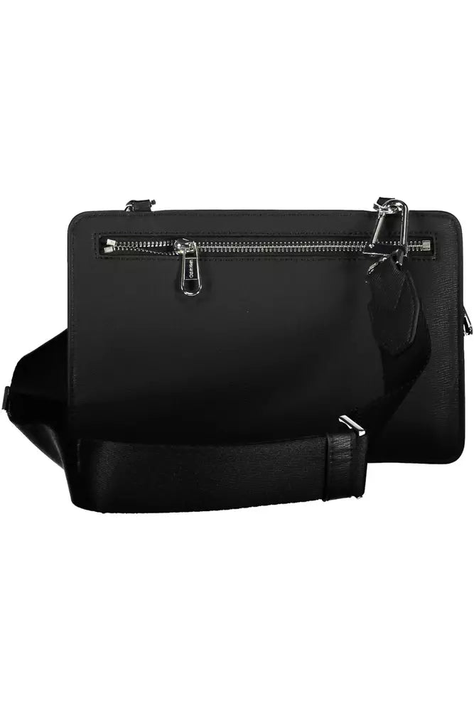 Calvin Klein Black Polyester Men Shoulder Bag