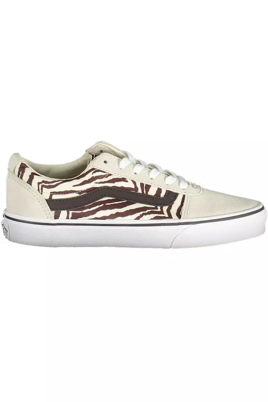 Sneaker stringata Vans beige con dettaglio a contrasto