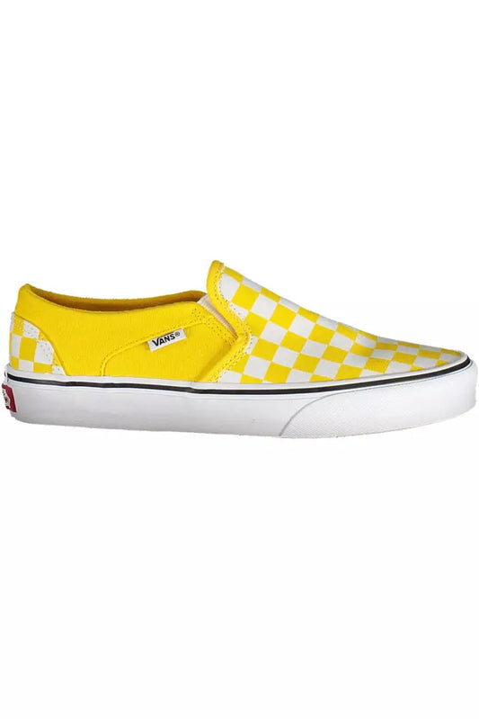 Scarpe da ginnastica sportive elastiche di colore giallo vibrante di Vans