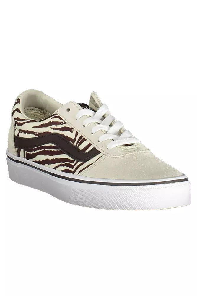 Sneaker stringata Vans beige con dettaglio a contrasto