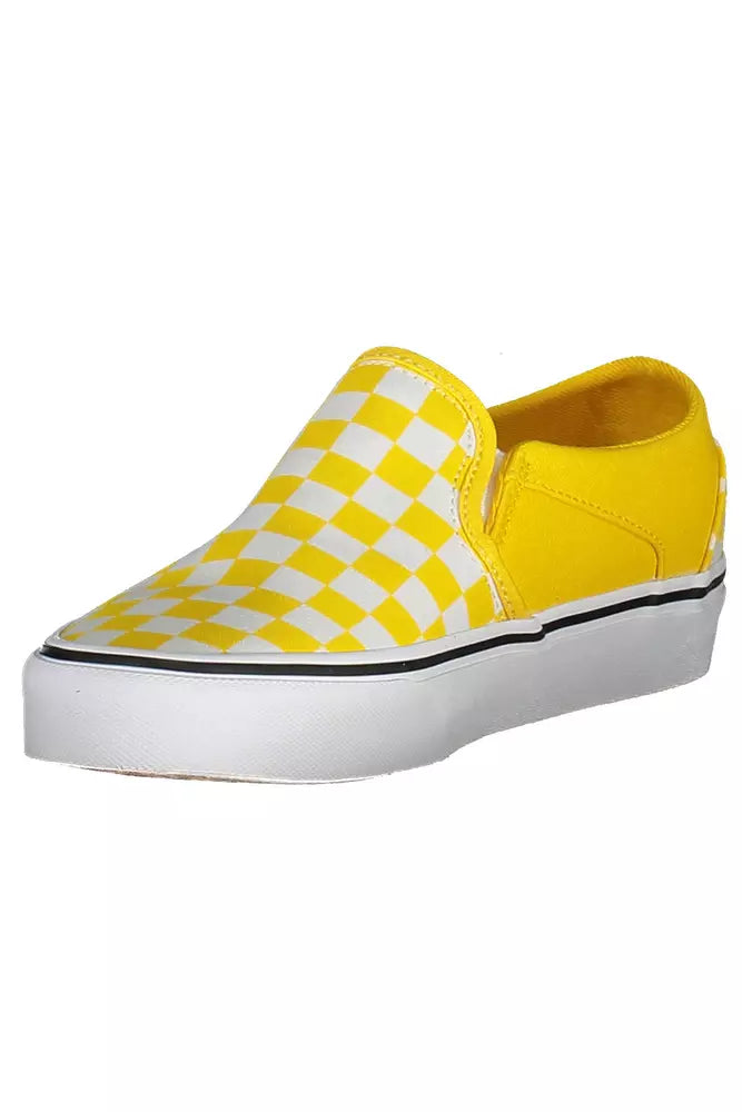 Scarpe da ginnastica sportive elastiche di colore giallo vibrante di Vans