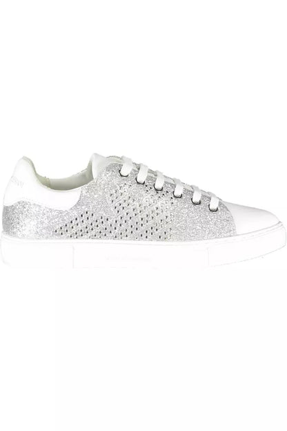 Sneakers sportive Emporio Armani Silver Lure con dettagli a contrasto