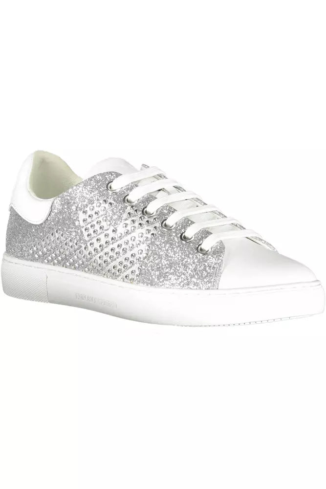 Sneakers sportive Emporio Armani Silver Lure con dettagli a contrasto