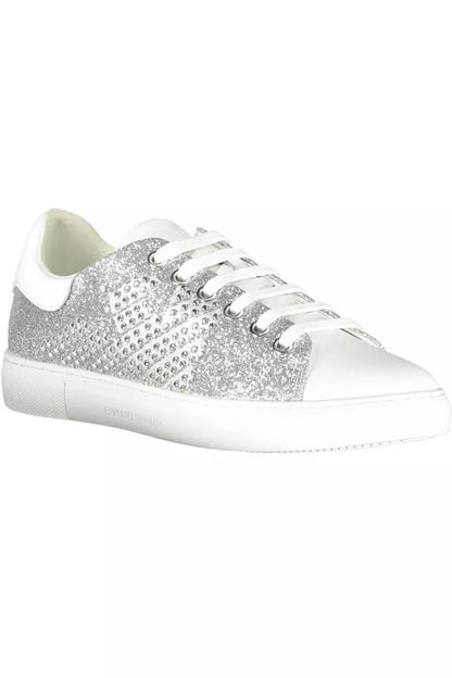 Sneakers sportive Emporio Armani Silver Lure con dettagli a contrasto