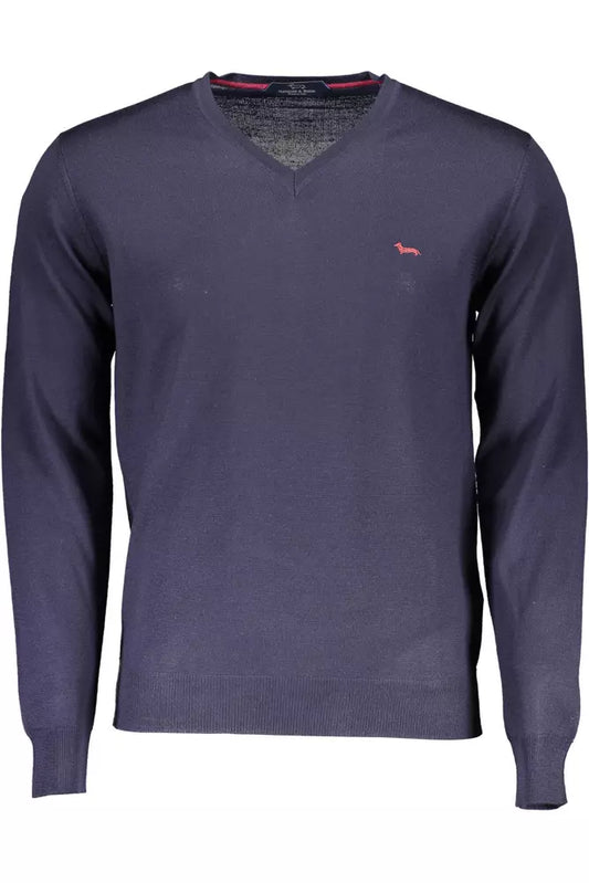 Harmont & Blaine Blue Wool Men Sweater