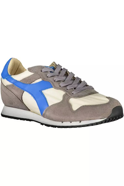 Серые кроссовки Diadora Chic из смесовой кожи