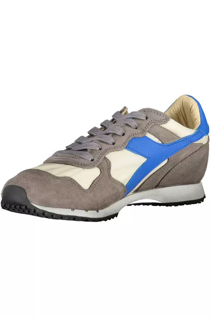 Серые кроссовки Diadora Chic из смесовой кожи